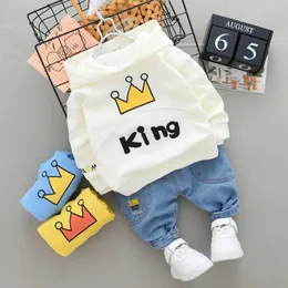 Clothing Sets Baby Boys Clothes Autumn Spring Infant Tracksuits Toddler Cotton denim set Outfits for born Suits 231018