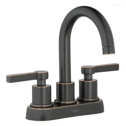 Bathroom Sink Faucets Gardens Holbrook Faucet With Two Handles Oil-Rubbed Bronze