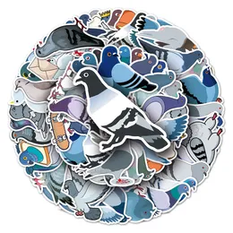 50 PCS Cartoon Animal Pigeon Graffiti ملصقات إبداعية PVC Scooter Trend Decoration Waterproof Decoration