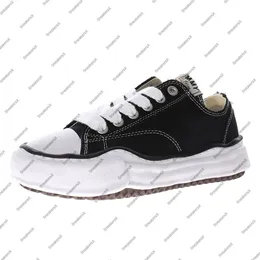 Maison Mihara Yasuhiro Peterson Sapatos de lona para homens MMY tênis masculino designer plataforma sapato feminino MiharaYasuhiro tênis femininos plataformas grossas em preto