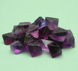 1 Bag 100 g Natural 100g Natural beautiful purple fluorite octahedron fluorite cube crystal healing crystal Tumbled Stone Size 14994086