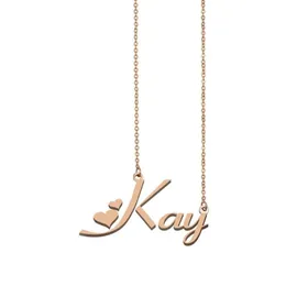Ожерелья с подвеской Kay Name, ожерелье на заказ для женщин, девочек, друзей, день рождения, свадьба, Рождество, подарок на день матери2617