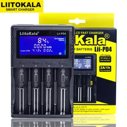 Hochwertiges Liitokala lii-pd4 Nickel-Hydrogen-Batterieladegerät für Li-Ion-Batterie-Ladegerät 26650/21700/20700/18650/18490/18350/17670/17500/16340 (RCR123)/14500/10440000000.