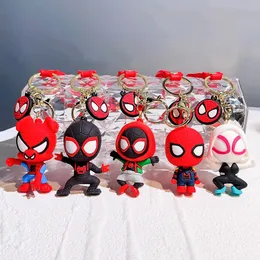 Decompression Toy Spider Keychain Hero Action Figure Model PVC Cartoon Bag Doll Pendant Toys Gift