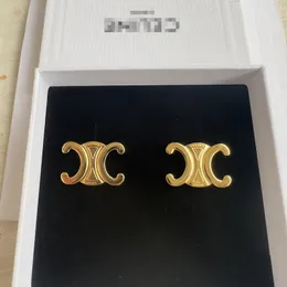 2023 CELI Stud Luxo Brinco Designer Jóias Mulheres Clássico Marca Ornamentos Acessórios de Festa de Casamento Hoop Ouro Prata Arco do Triunfo Brincos de Alta Qualidade