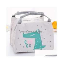 Förvaringspåsar 2021 Cartoon Cute Lunch Bag For Women Girl Kids Thermal Insated Box Tote Picnic Milk Bottle6897599 Drop Delivery Home G DHXL0