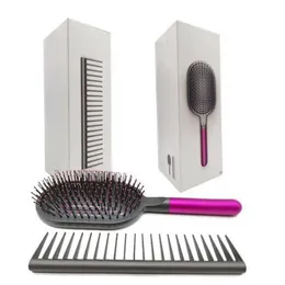 Conjunto de escovas de cabelo projetadas para desembaraçar pente de cabelo escova de remo secador de cabelo com caixa