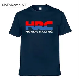 القمصان للرجال 2022 Mens T-Shirt Honda Racing HRC Motorcycle Brand Tops Popular Summer Clothing Cotton O Neck Short S214J