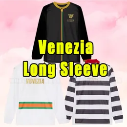 Lång ärm 23 24 Venezia FC Soccer Jerseys Aramu Forte Venedig 2023 2024 BUSIO 27# Fotbollströjor ADUKT KIT enhetlig män Träning passar hemifrån tredje