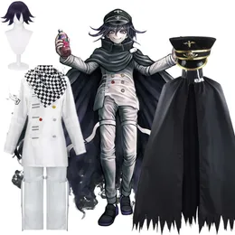 Danganronpa V3 Kokichi, униформа, шарф, аниме, президент Ома, плащ для косплея, карнавальный костюм на Хэллоуин, косплей