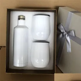 Diğer içecek eşyaları süblimasyon şarap hediye seti 17 oz iki 12 oz bardak tumbler ile en iyi zz ev bahçe mutfak, dini dhf9s