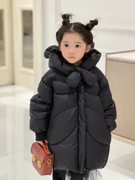 Kids Girls down coat Baby Long Clothing Thick Coats Windproof Children's down Jackets Winter Hooded Outerwear clothes