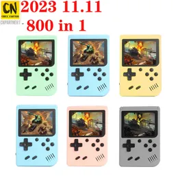 Draagbare Macaron Handheld Game Console 800 In 1 AV GAMES Video Retro 8 bit Game Spelers 3 Inch Kleuren LCD Pocket Gameboy 2023 nieuwe prijs