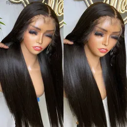 Synthetic Wigs 60 Day No Reason Return High Quality 12A Bone Straight 13x4 13x6 360 Transparent Lace Front Human Hair Wigs PrePlucked Baby Hair Q231019