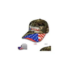 Party Hats 4 Colors Trump Baseball Cap Keep America Again Donald 3D broderi Letter Justerbar sport EEA285 Drop Delivery Home GA DHLMC
