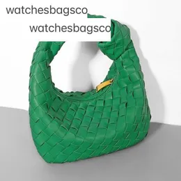 Bottegaaveneta Bag Crescent Moon New Women's Dumpling Knotted عالي الجودة من اللون البقر الصلب حقيبة اليد المنسوجة L منسوج L.