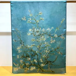 Fashion Designer women 180*65cm 1890 Almond Bloom Vincent van Gogh 100% silk scarf Shawl classic trendy printed silk scarf wedding Gift anniversary valentine Gift