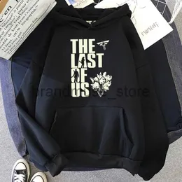 남자의 후드 땀 촬영 셔츠 새로운 게임 L-L-Lasts of Us Pattern Print Hoodie 남자와 여자의 캐주얼 성격 느슨한 스웨트 오버 스웨트 셔츠 J231019