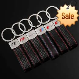 KeychainM three color sports for Audi sline RS Volkswagen r Mercedes Benz AMG car key ring pendant