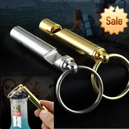 Creative Whistle Bottle Opener Key Chain Multi Purpose Mini Beer Ornament Fashion Gift Zink Eloy Accessories hänge