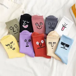 5 쌍 팩 Unisex Surprise Mid Men Socks Harajuku Colorfulwinter Funny Socks Men 100 Cotton Kawaii Size 35-42 200924331L