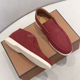 Top Designer PIANA Paar Schuh Lp Loafer Flat Low Men Caual Hoe Summer Walk Charm Embellihed Wildleder Moccain Lgenuine Leder Caual Flat Men LP Deigner Flat 507