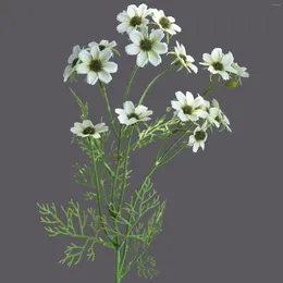 Dekorative Blumen, 63 cm, Artificia, Handgefühl, kleine Gänseblümchen, wilde Chrysanthemen, Blumen, Hochzeit, Heimdekoration, Tischdekoration