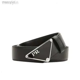 Designer Prad Belt New Letter Triangle Metal Smooth Buckle Belt Fashion Classic Men's and Women's Belt Student Jeans Belt