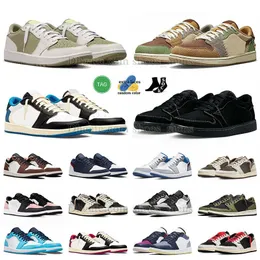 Hot Zion Williamson Voodoo 1S Basketball Shoes Mens Top Top Quality J1 J1S 1S Traviss Og Golf Olive Fierce Pink Quai 54 True Blue Cement Designer Sneakers