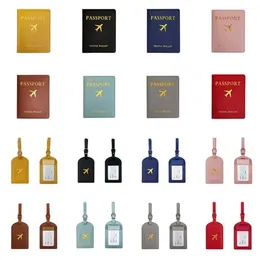 Korthållare ID Adress Passport Case Travel Accessories Handväska Label Airplane Suitcase Tag Holder Bagage Cover