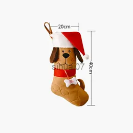 Decorações de Natal Meias de presente de Natal Meias de Natal para cães Natal Feliz Natal Decoração 2023 Árvore de Natal Celebração Saco de presente de Natal x101