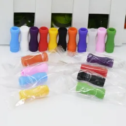 510 Silicone Mouthpiece Cover Drip Tip Disposable Colorful Silicon Testing Caps Rubber Short Test Tips Tester Cap with Single Pack