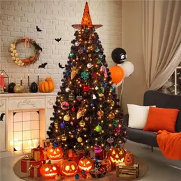 Noel Süslemeleri Noel Açık Lit 300 Akkor Siyah Ön Lit Ladin Katlanabilir Yapay Noel Ağacı 6ft Noel Dekorasyonu 231019