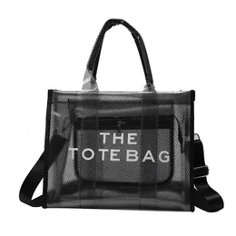 Akşam çantaları lüks tasarımcı tote çanta kadın şeffaf el çantası messenger alışveriş çantası tatil plaj çantaları sac bir ana femme 231019