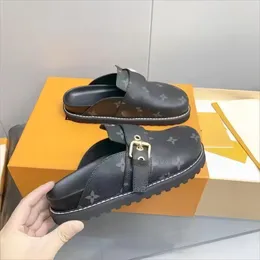 2023 Pantofole Sandali da spiaggia Scarpe pigre Amanti Scuff Designer Scarpe da ginnastica Nuova borsa in pelle Testa Pull Sughero Donna Uomo Estate