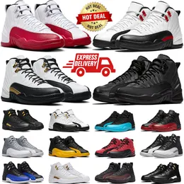 Jumpman 12 Men Basketball Shoes 12s Cherry Brilliant Orange Red Taxi Field Purple Flu Game -Playoffs University Gold Mens Trainers Sholed