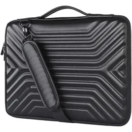 Laptop Bags DOMISO 10" 13" 14" 156" 17" Inch Waterproof Laptop Sleeve Notebook Bag Protective Cover With Handle And Strap 231019
