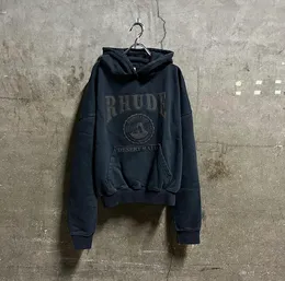 Vintage tröjor Hoodies Män överdimensionerade USA: s storlek Fleece Jacket Men's Street Wear Hoodie 1 Kvalitetstopp