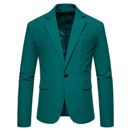 Trajes para hombres Blazers Chaqueta Blazer para hombre Traje de un solo pecho para hombres europeos y americanos Chaqueta de traje de vestir de boda para hombres 231018