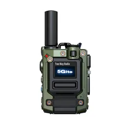 Walkie talkie global 4G 3G 2G integrado walkie talkie bidirecional de dupla frequência com distância ilimitada de 5000 quilômetros