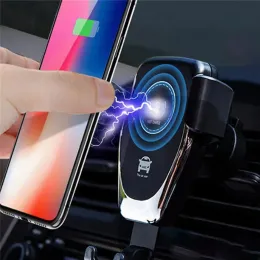 Q12 Qi Car Phone Charger Holder Universal Quick Charging Ball Vent Vancing Stand For Samsung iPhone LL