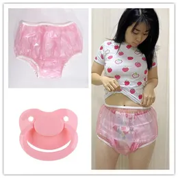 Adult Diapers Nappies DDLG Adult Diapers pink PVC Diapers panties abdl reusable diaper adult baby pants diaper plastic pants and Adult Babies pacifie 231020