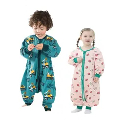 Sovsäckar väska för spädbarn vårens höst barn barn sovkläder onesie pyjamas sacos de dormir 231019