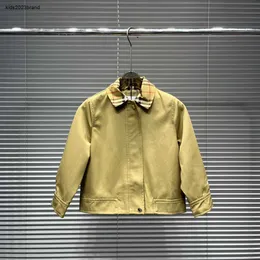 子供向けの新しいラペルコートKhaki Long Sleeved Child Jacket Size 100-160 WindProof Design Baby Autumn Outwear Oct15