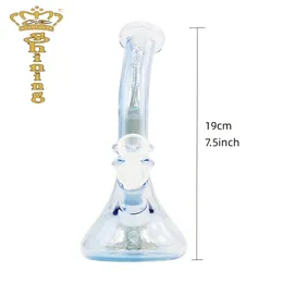 Glass Bongs Dab Rigs Hockah Electroplate Glas Bowl Small Bubbler Beaker Bong Water Pipes Oil Rig
