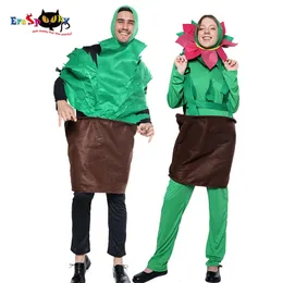 Cosplay Cartoon Jumpsuit Men's Funny Cactus Flower Plant Pot Cosplay Halloween Costume For Adult Carnival Party Par Fancy Dresscosplay