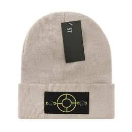 Mode vinter män kvinnor beanie lyx varumärke sten beanie stickad hatt designer cap monterade hattar unisex kashmir bokstäver ö casual skalle caps p-4