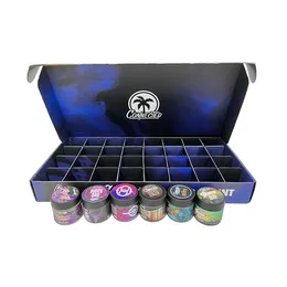Empty 3.5G Connected Alien labs flower jar box Premium 2oz concentrate glass Jars packaging