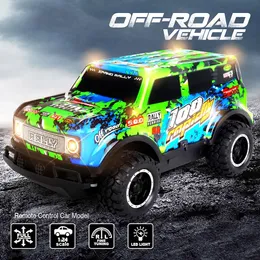 Electric RC Car Illumined Off Road Drift Pojazd Pojazd Regulamin Niezadowolony zabawka dla dzieci 231019