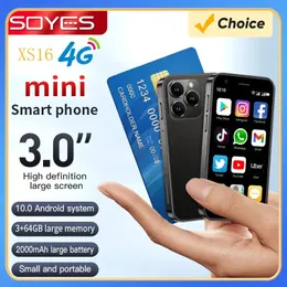 Electronics Soyes XS16 Mini Smartphone Android 10 3 0 '4G الهاتف المحمول Dual Sim Standby Play Play Global الإصدار 3GB RAM 64GB ROM 231019